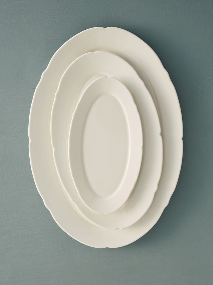 Piatto ovale Silhouette L 21x30 cm confezione da 4, Bianco Serax