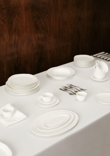 Piatto ovale Silhouette L 21x30 cm confezione da 4 - Bianco - Serax