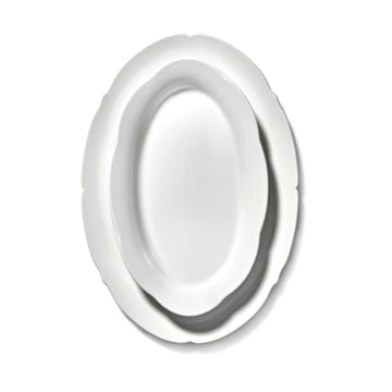 Piatto ovale Silhouette L 21x30 cm confezione da 4 - Bianco - Serax