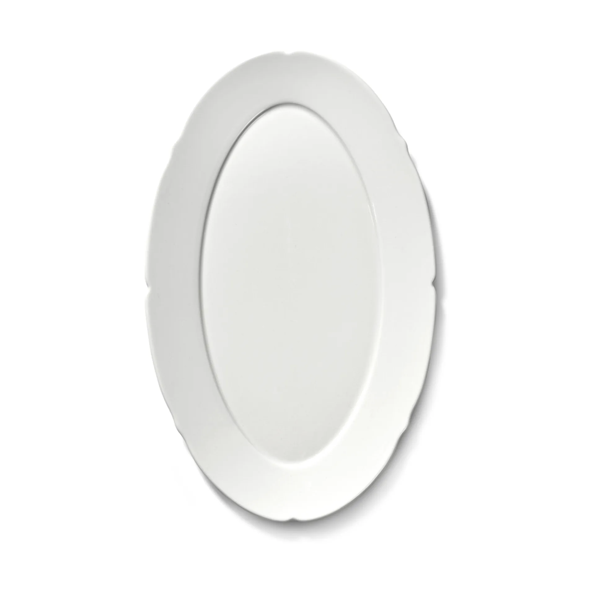 Piatto ovale Silhouette M 15x24,5 cm confezione da 4, Bianco Serax