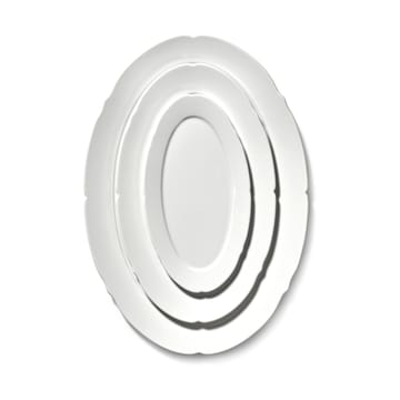 Piatto ovale Silhouette M 15x24,5 cm confezione da 4 - Bianco - Serax