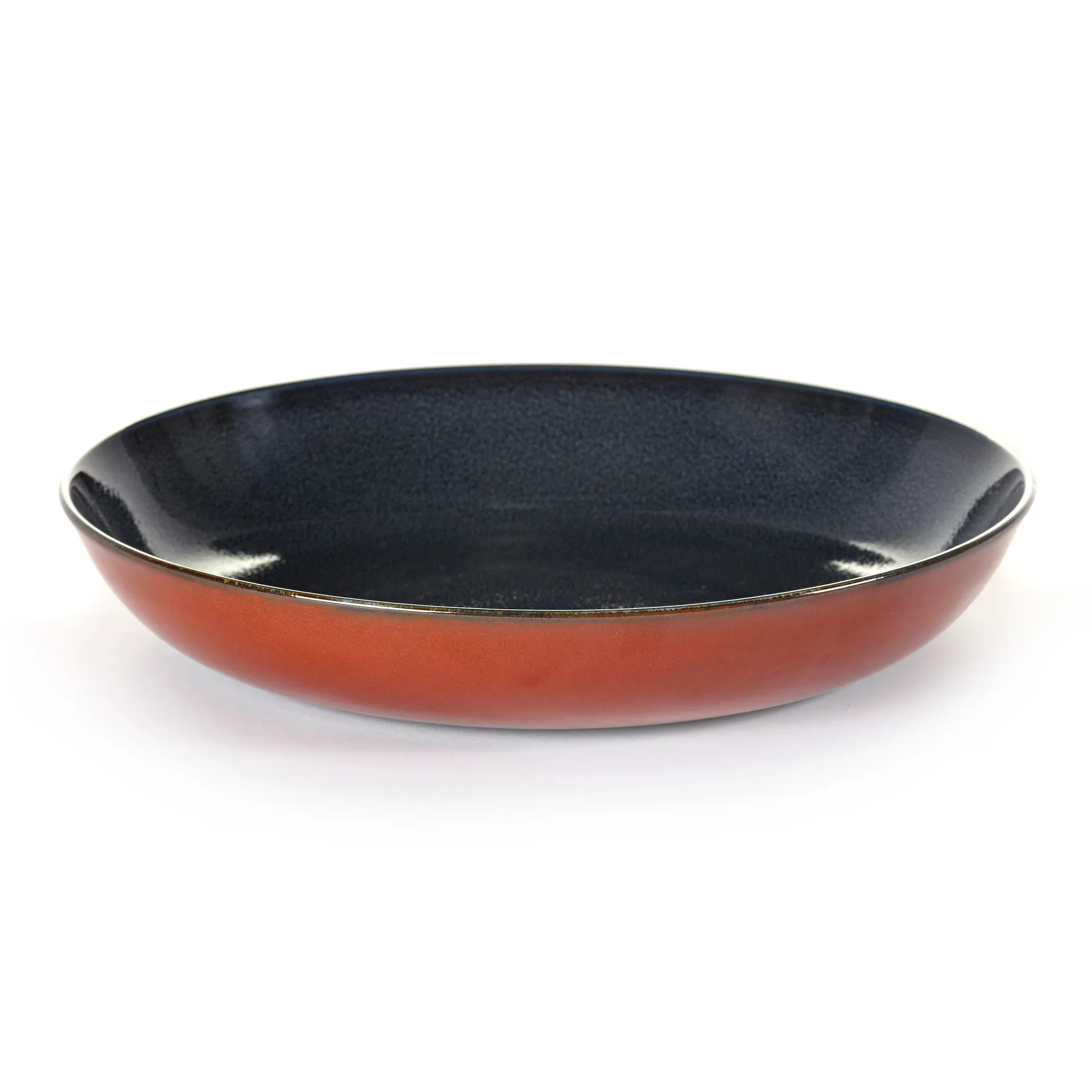 Piatto per pasta Terres de Rêves 23,5 cm, dark blue-rust Serax