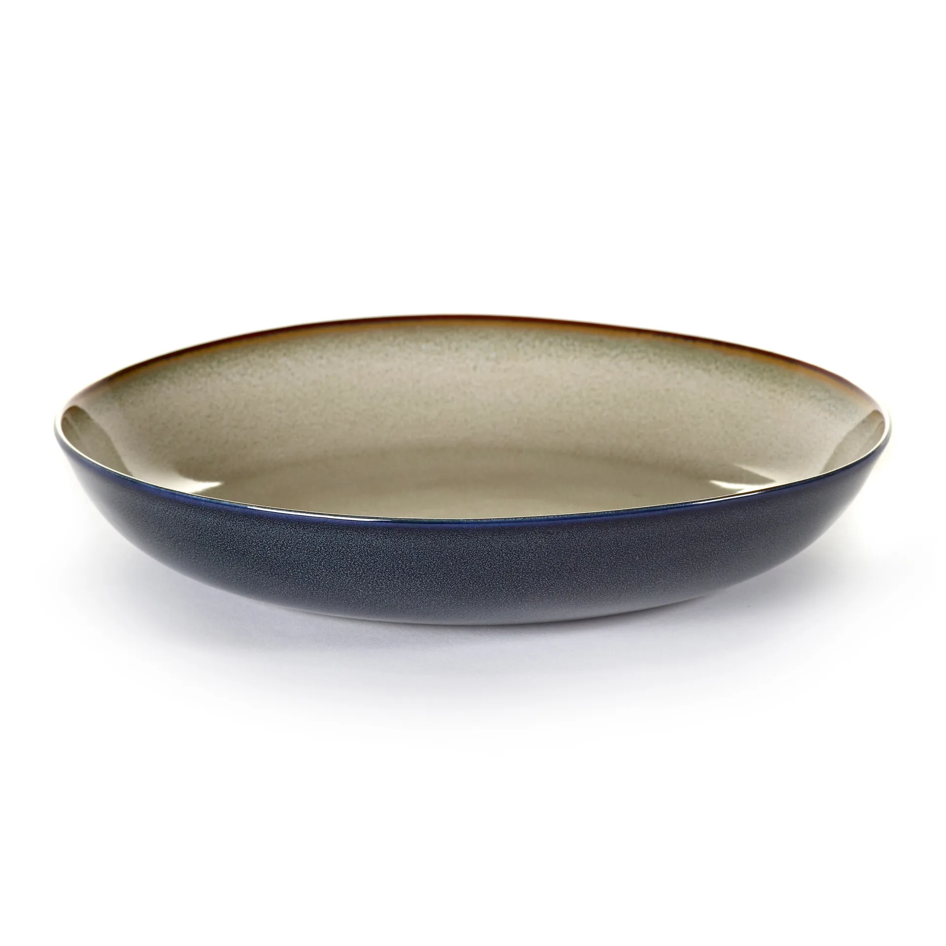 Piatto per pasta Terres de Rêves 23,5 cm, misty grey-dark blue Serax