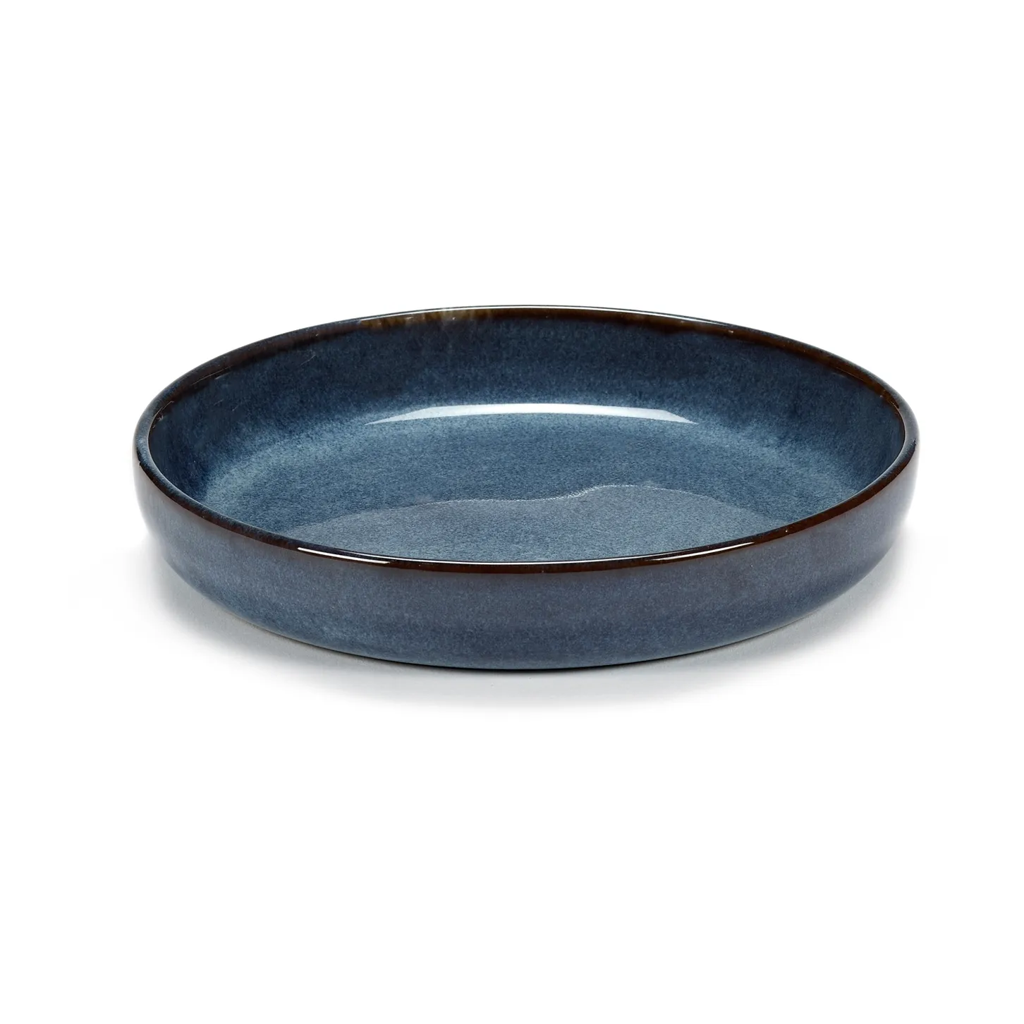 Piatto smaltato M Pure Ø 14,5 cm, Blu scuro Serax