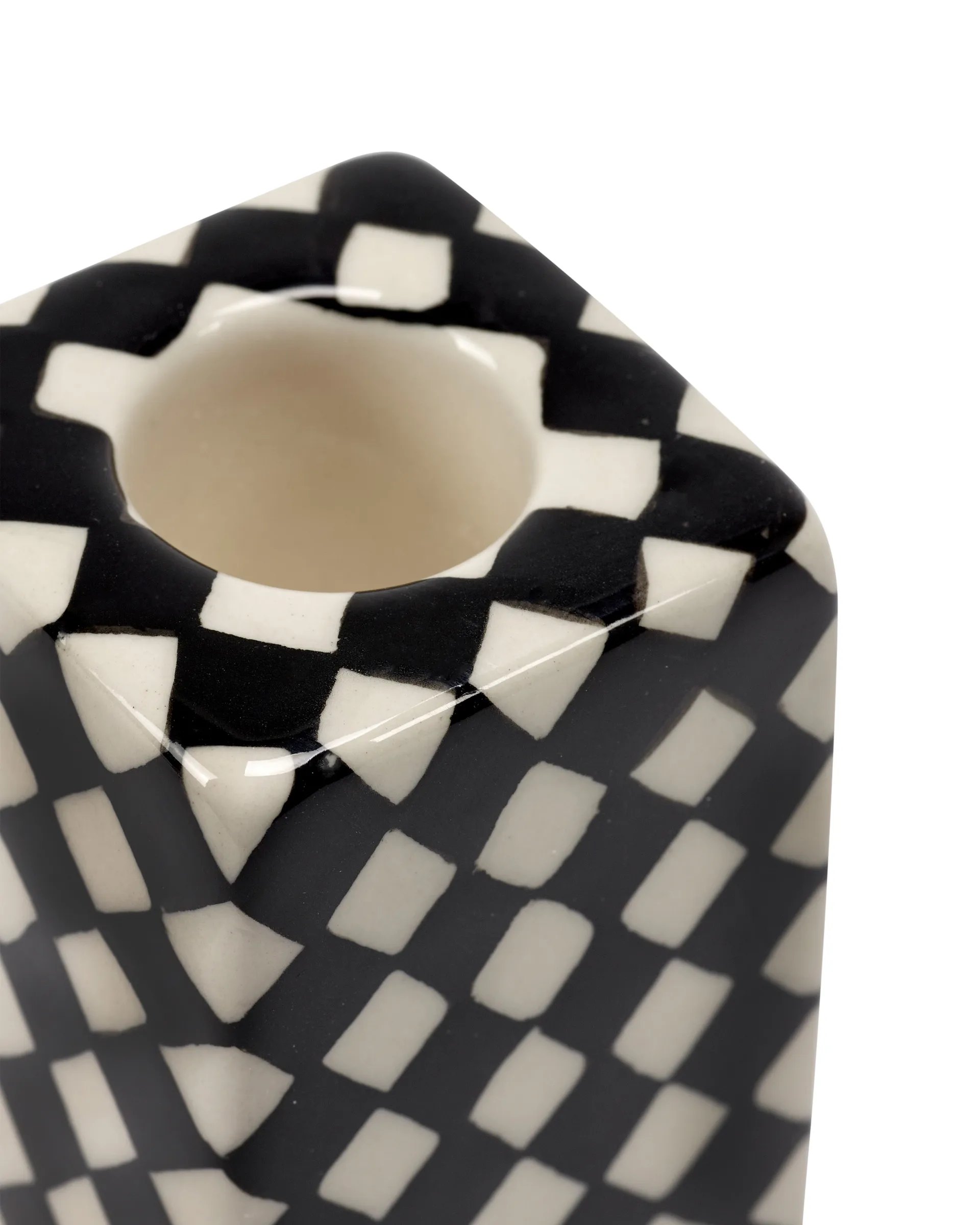 Portacandele Les Objets Mouleversants N°1 , Bianco-nero Serax