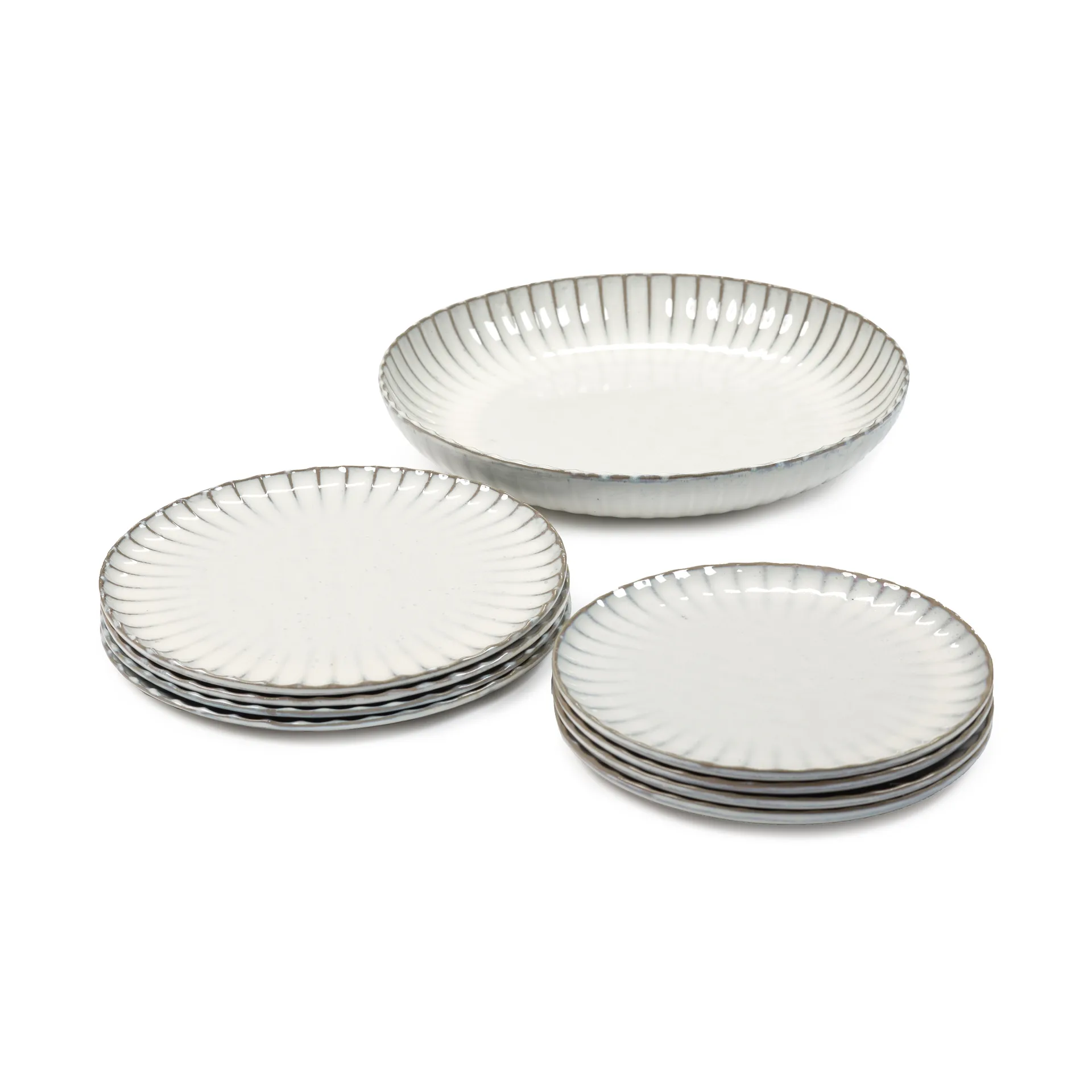 Set da cena Inku, 9 pezzi, Bianco Serax