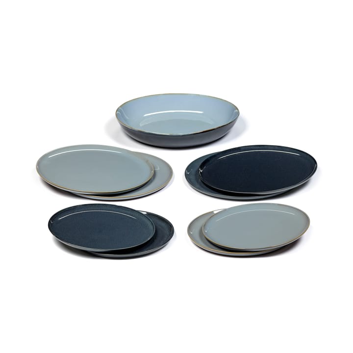 Set da cena Terres de Rêves, 9 pezzi - Smokey blue, blu scuro - Serax