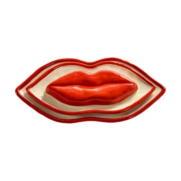 Set di vassoi Les Objets Mouleversants 3 pezzi - Rosso-Bianco - Serax