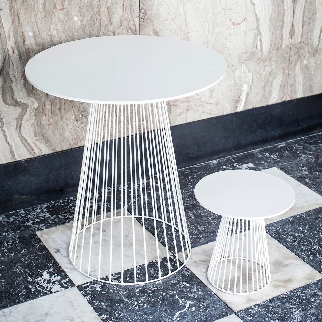 Tavolo Garbo 50 cm, bianco Serax