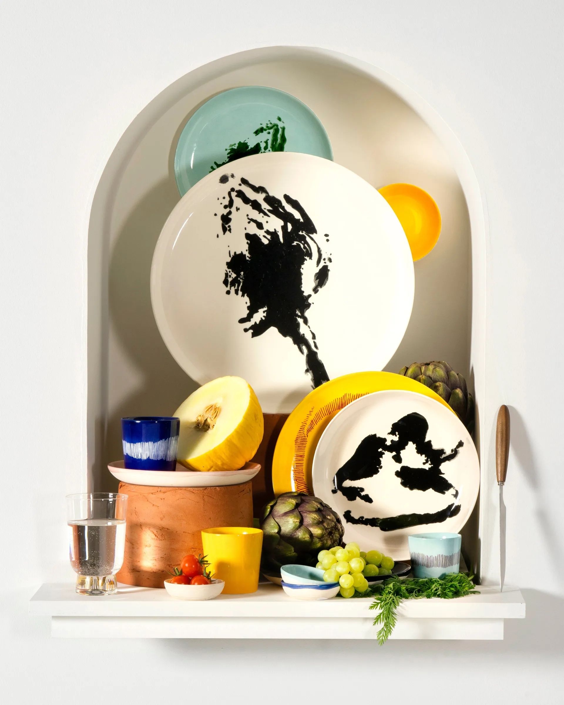 Tazza da caffè Ottolenghi Feast 25 cl confezione da 4, Dark blue-white Serax