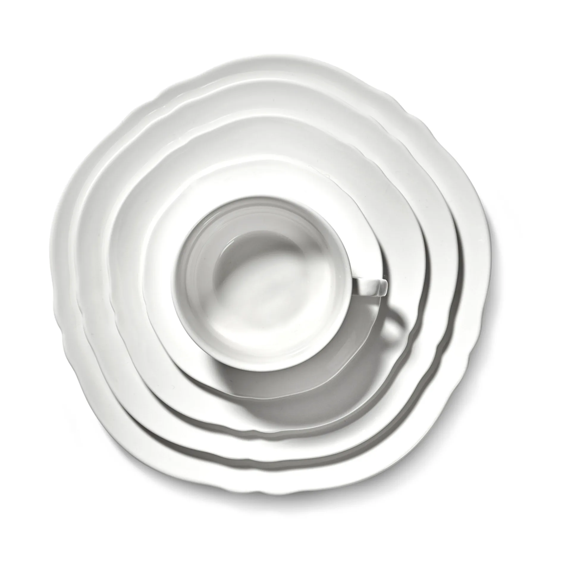 Tazza da caffè Silhouette 19 cl confezione da 4, Bianco Serax