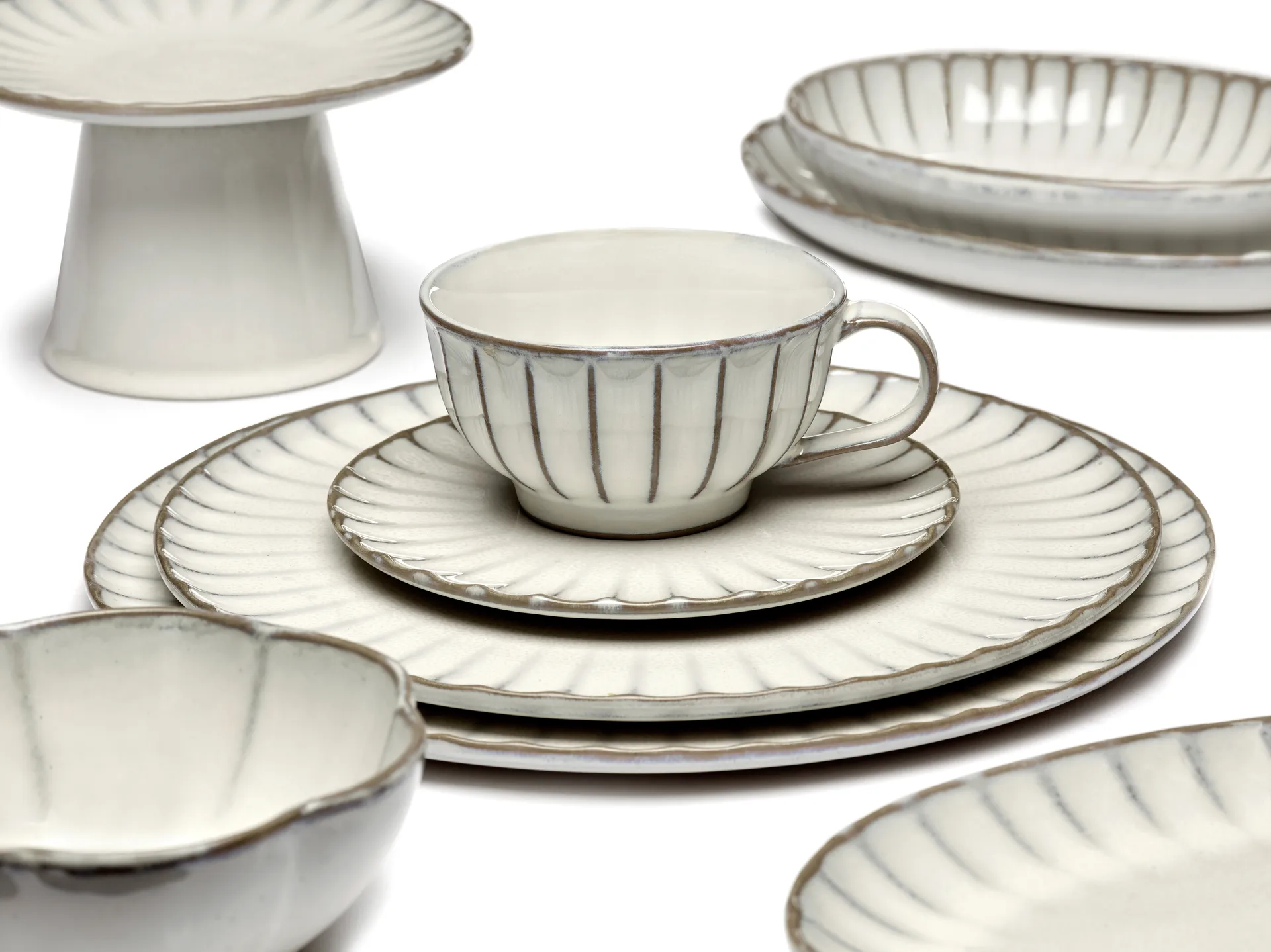 Tazza da cappuccino Inku 20 cl, Bianco Serax