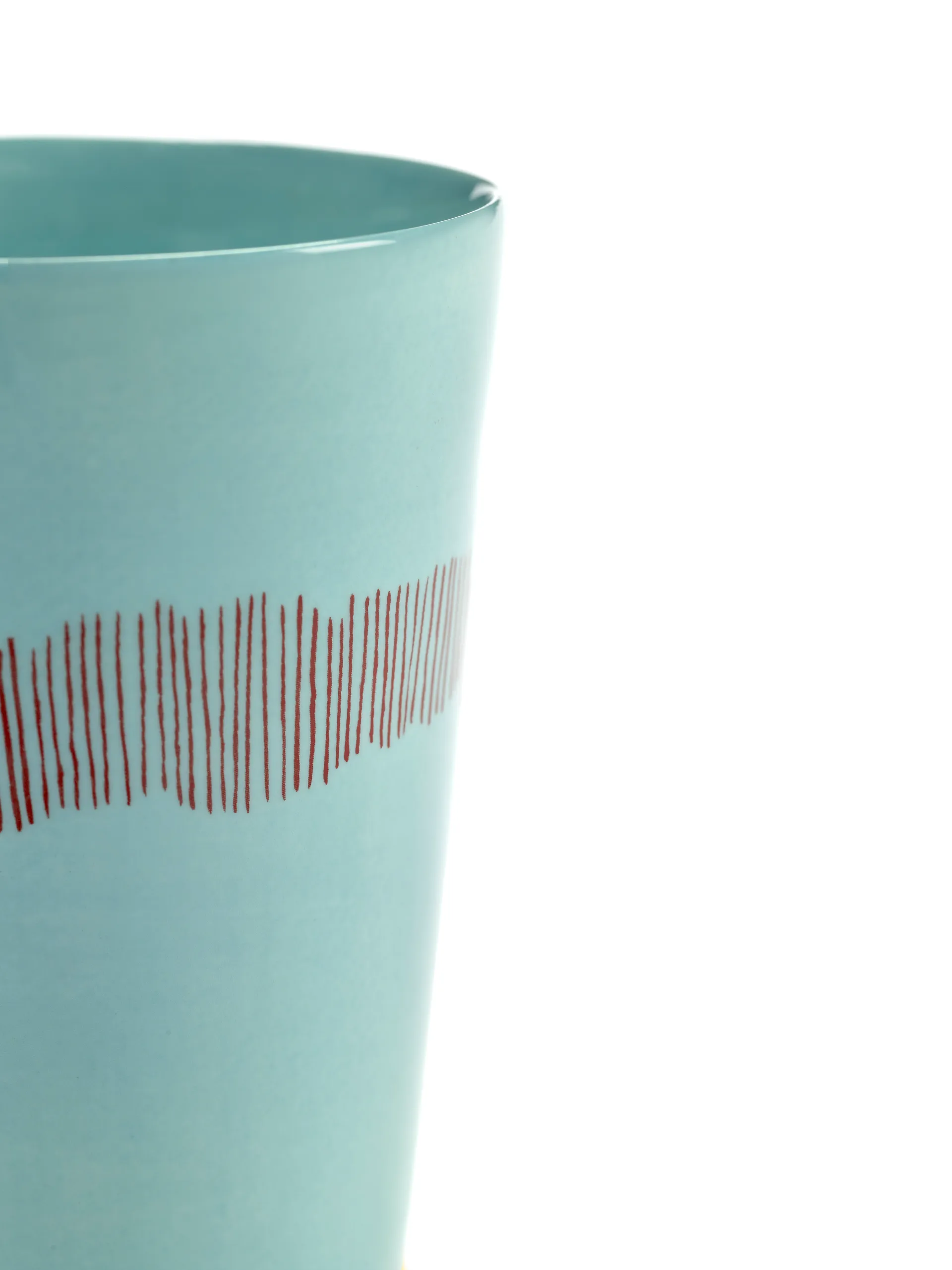 Tazza da tè Ottolenghi Feast 33 cl confezione da 4, Azure stripes-red Serax
