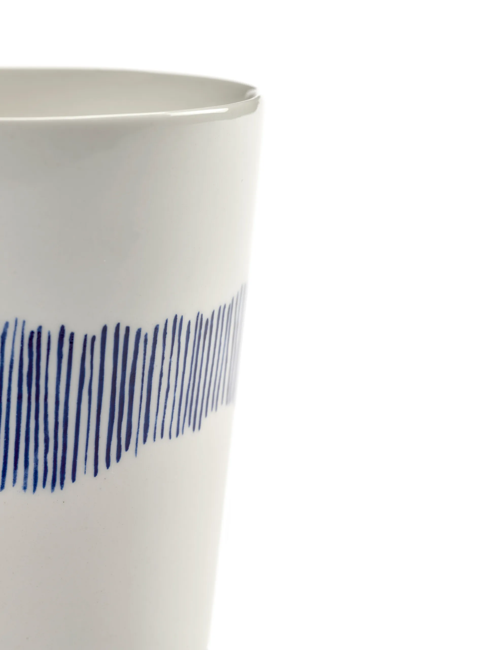 Tazza da tè Ottolenghi Feast 33 cl confezione da 4, White stripes-blue Serax