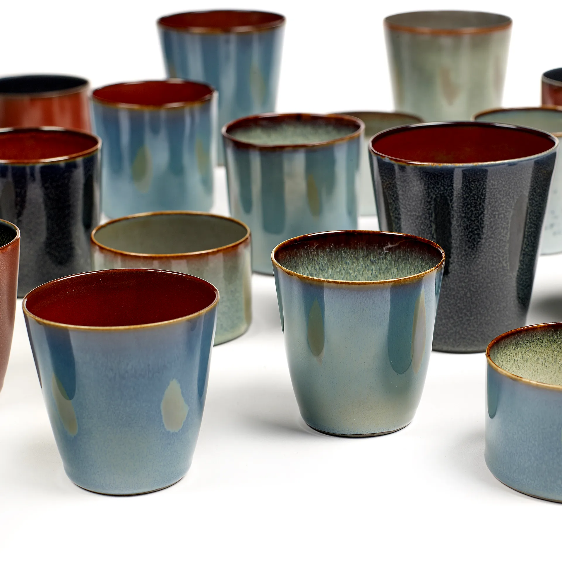 Tazza Terres de Rêves M, dark blue-rust Serax