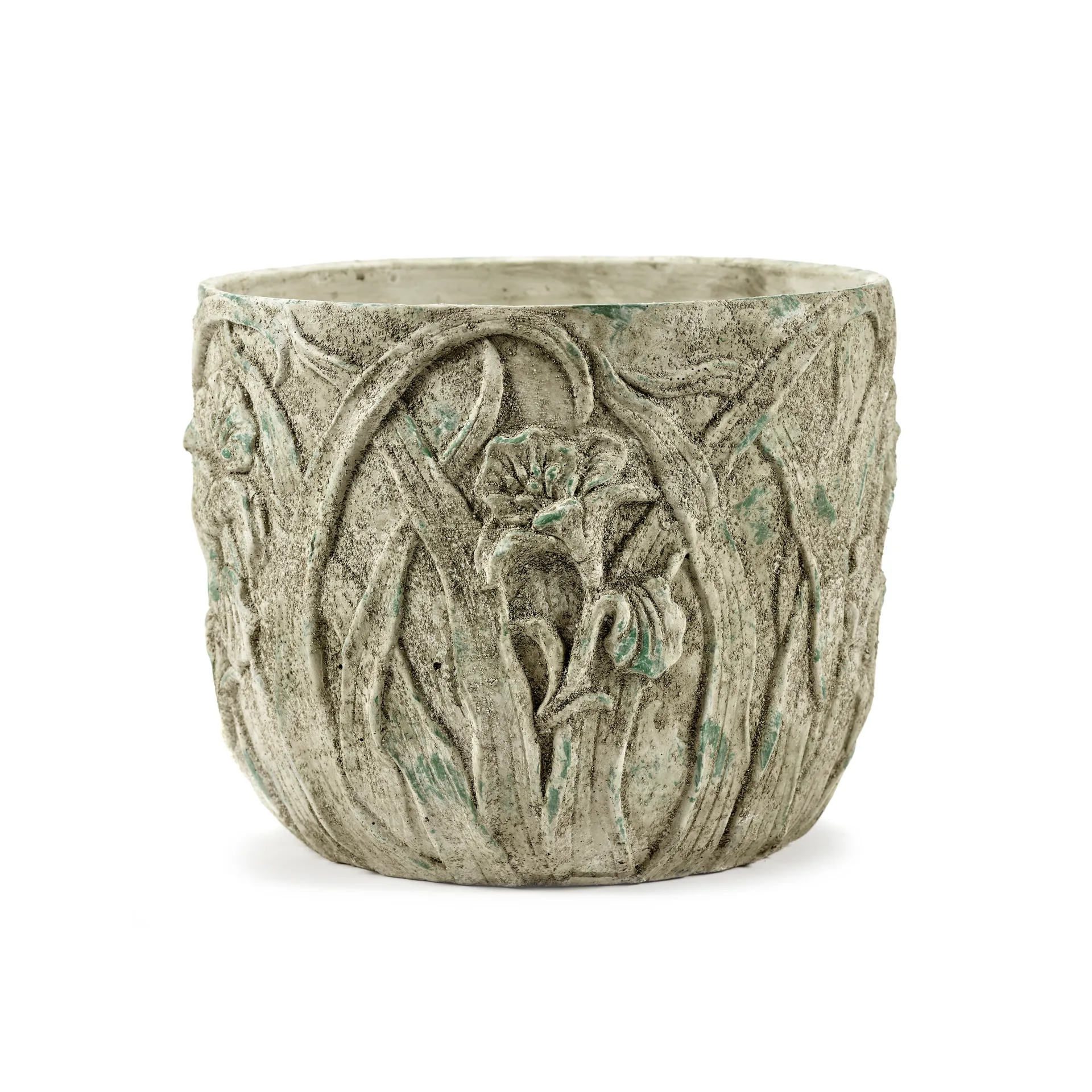Vaso da fiori Rustic con motivo floreale M 25,5 cm, Grigio Serax