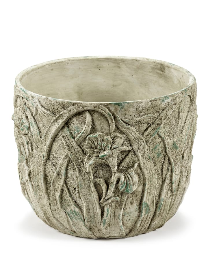 Vaso da fiori Rustic con motivo floreale M 25,5 cm, Grigio Serax