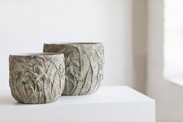 Vaso da fiori Rustic con motivo floreale M 25,5 cm - Grigio - Serax