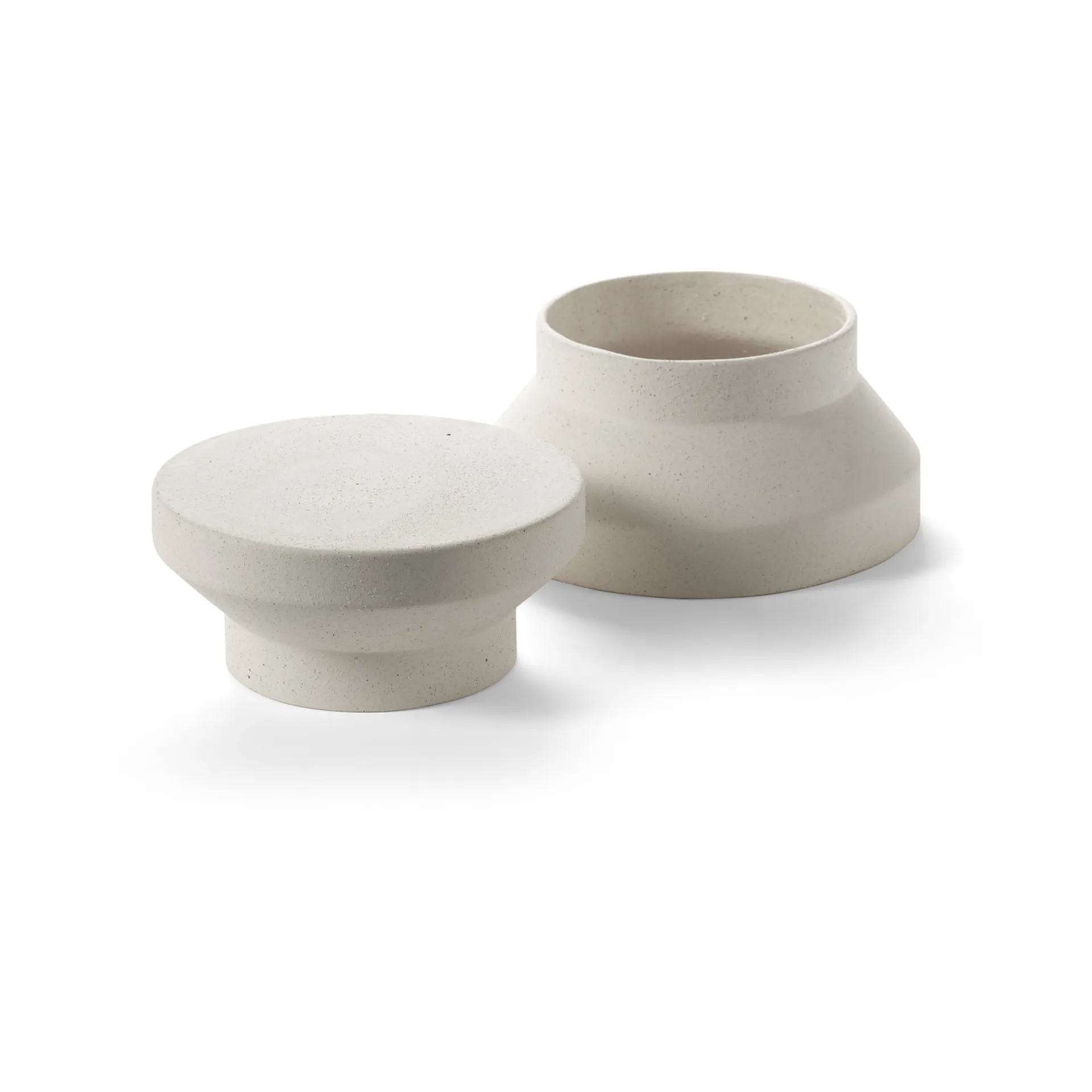 Vaso/piatto da torta Mira S, Beige Serax