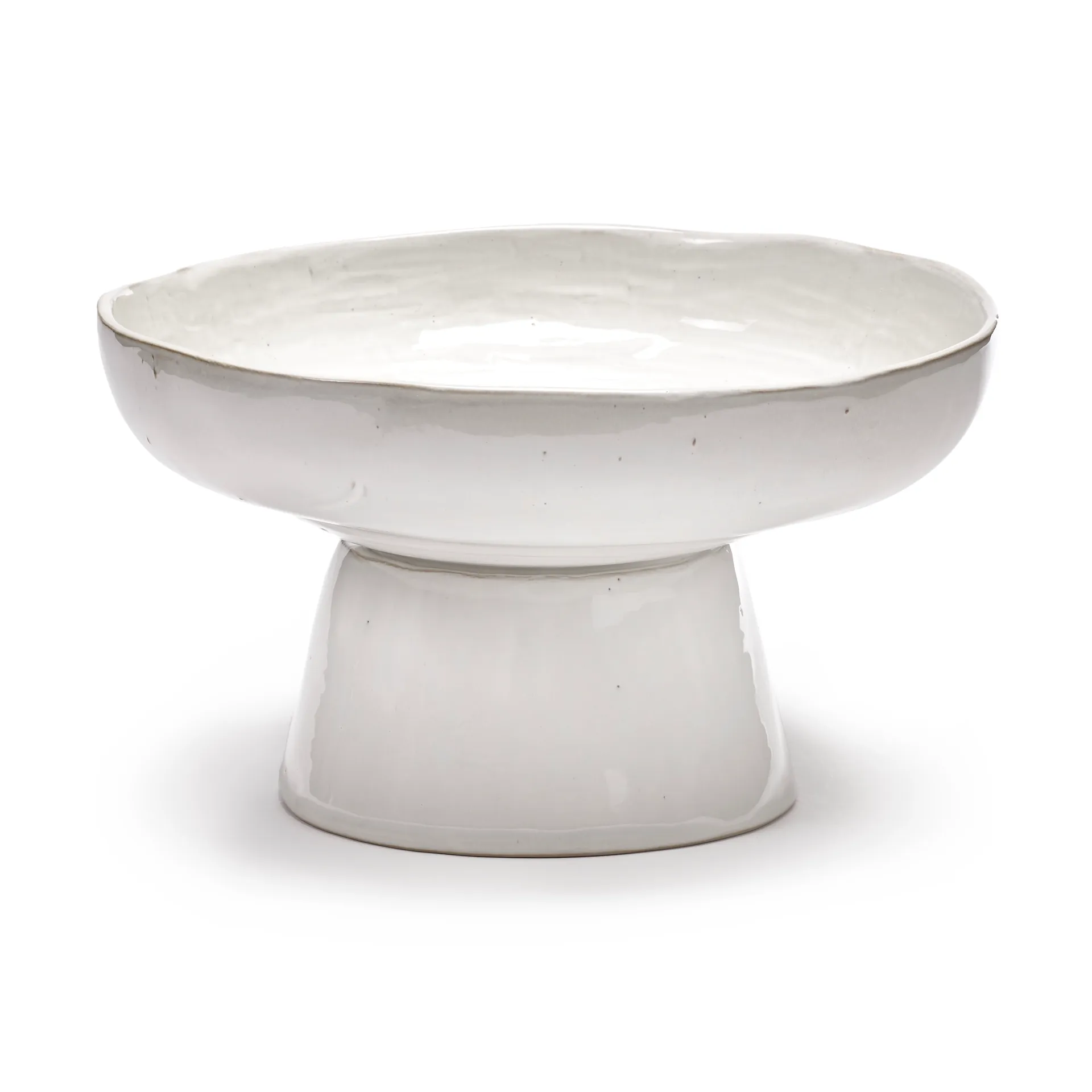 Vassoio da portata La Mère con piedistallo Ø 31 cm, Bianco sporco Serax