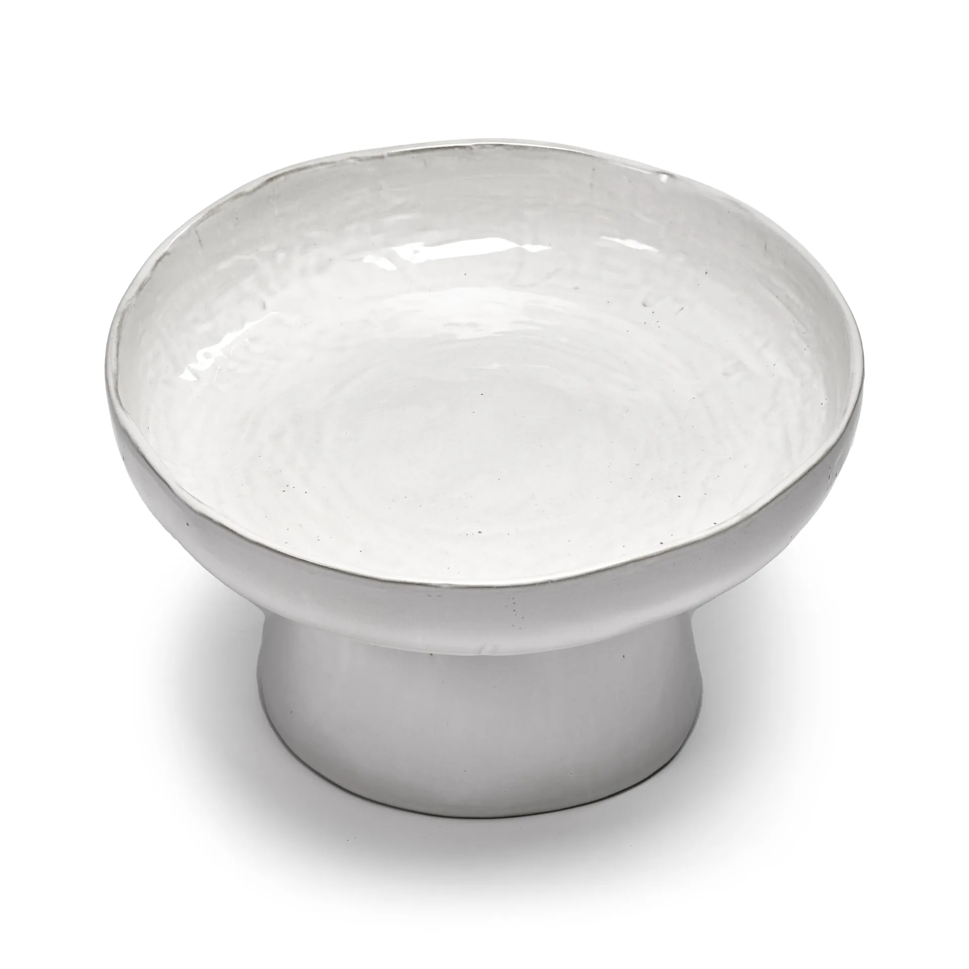 Vassoio da portata La Mère con piedistallo Ø 31 cm, Bianco sporco Serax