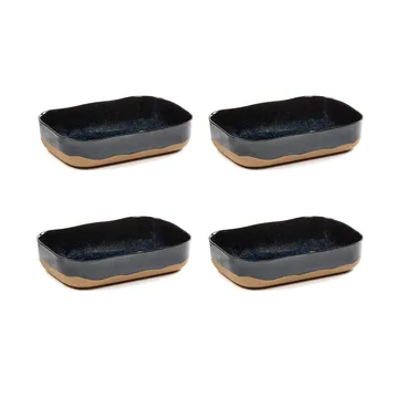 Vassoio extra fondo La Nouvelle Table No5 L, confezione da 4 - Blu scuro - Serax