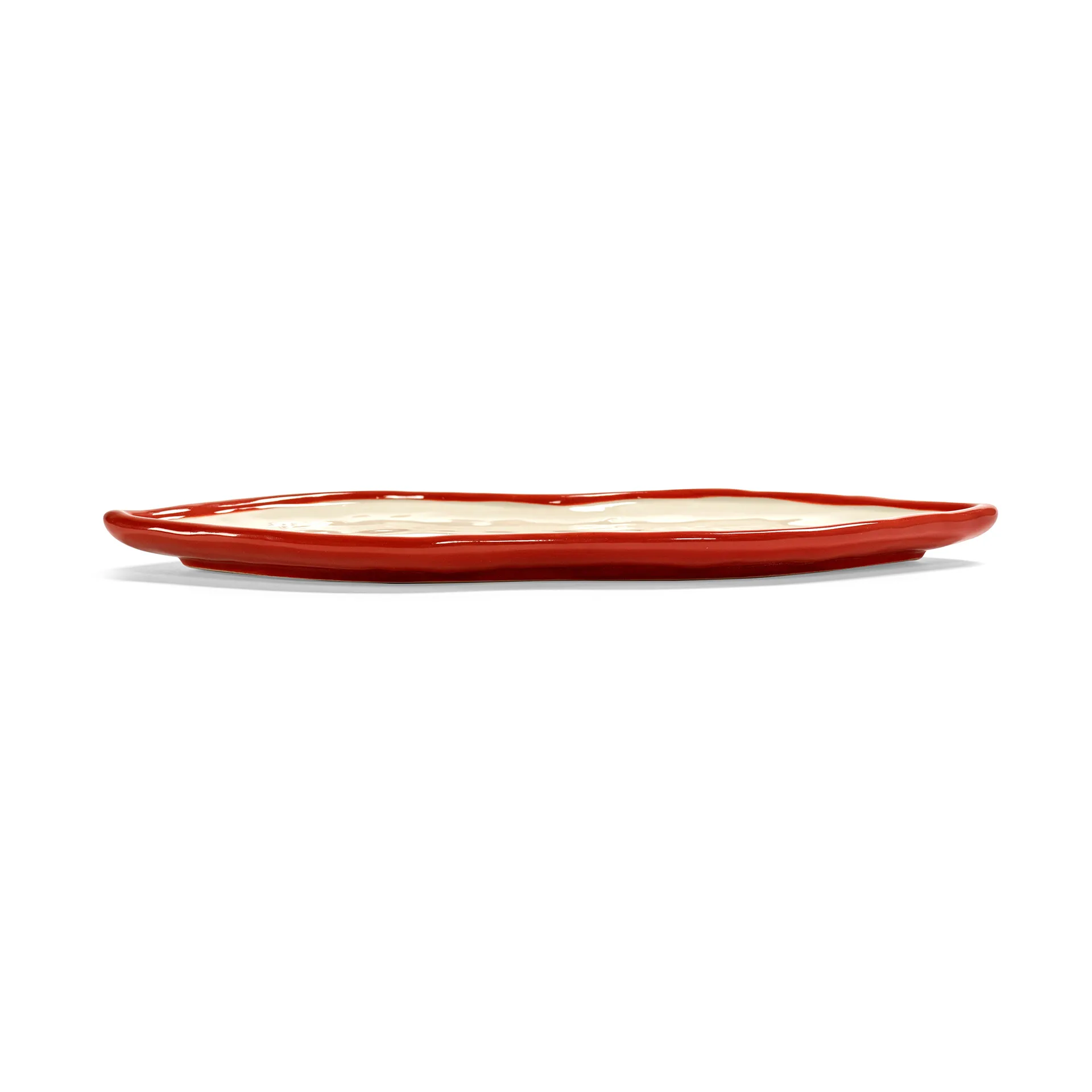 Vassoio Les Objets Mouleversants L, Rosso-Bianco Serax