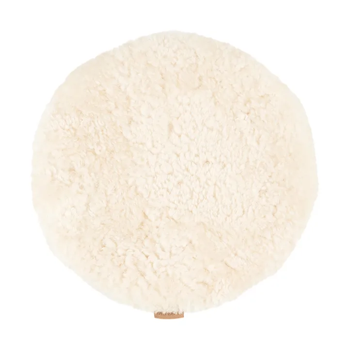 Jill cuscino per sedia imbottito - Crema (bianco), Ø36 cm - Shepherd of Sweden