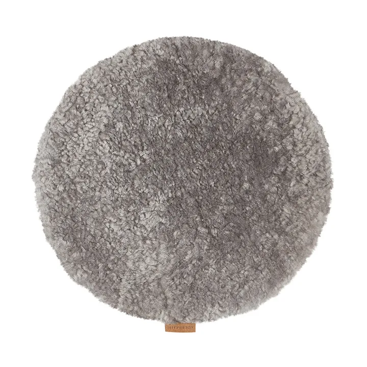 Jill cuscino per sedia imbottito - Granito (grigio), Ø36 cm - Shepherd of Sweden
