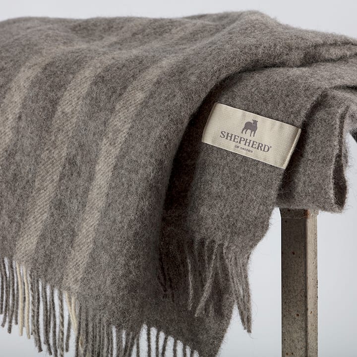 Plaid in lana Lucy 140x240 cm, Granito Shepherd of Sweden