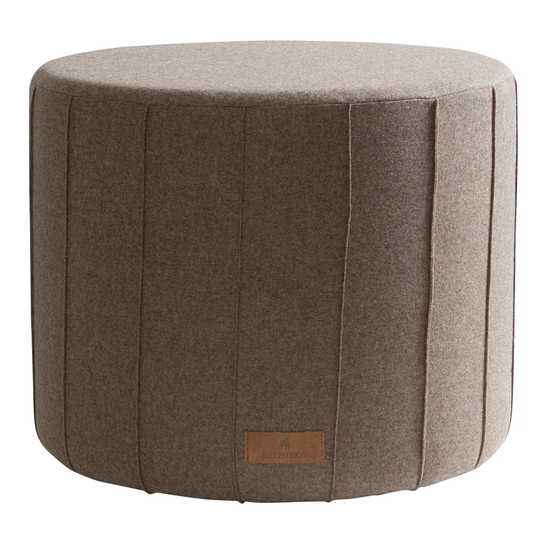 Pouf Shepherd Anja 40x50 cm, cappuccino (marrone) Shepherd of Sweden