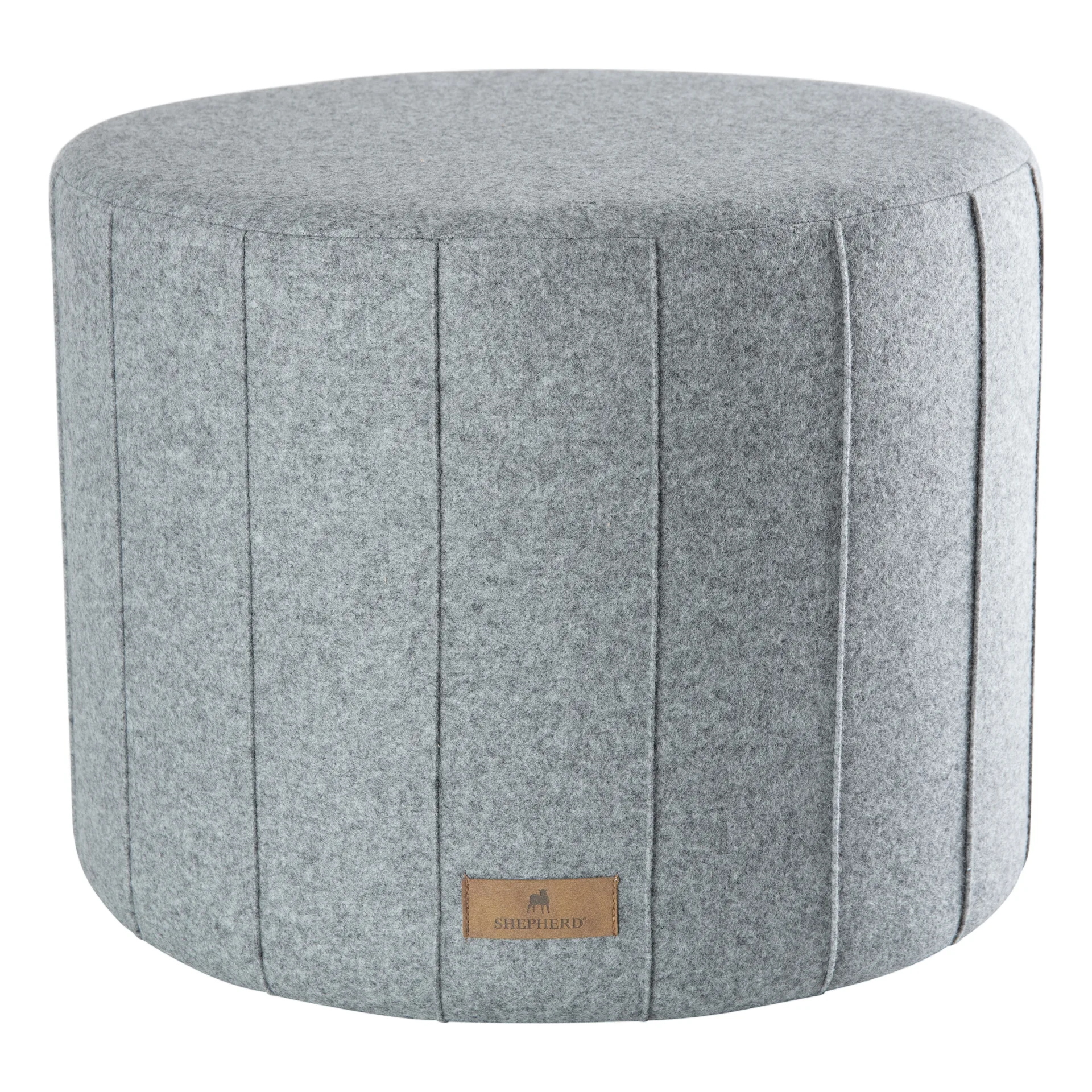 Pouf Shepherd Anja 40x50 cm, granite (grigio) Shepherd of Sweden