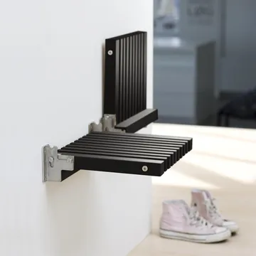 Sedia a parete Cutter - Rovere verniciato nero - Skagerak