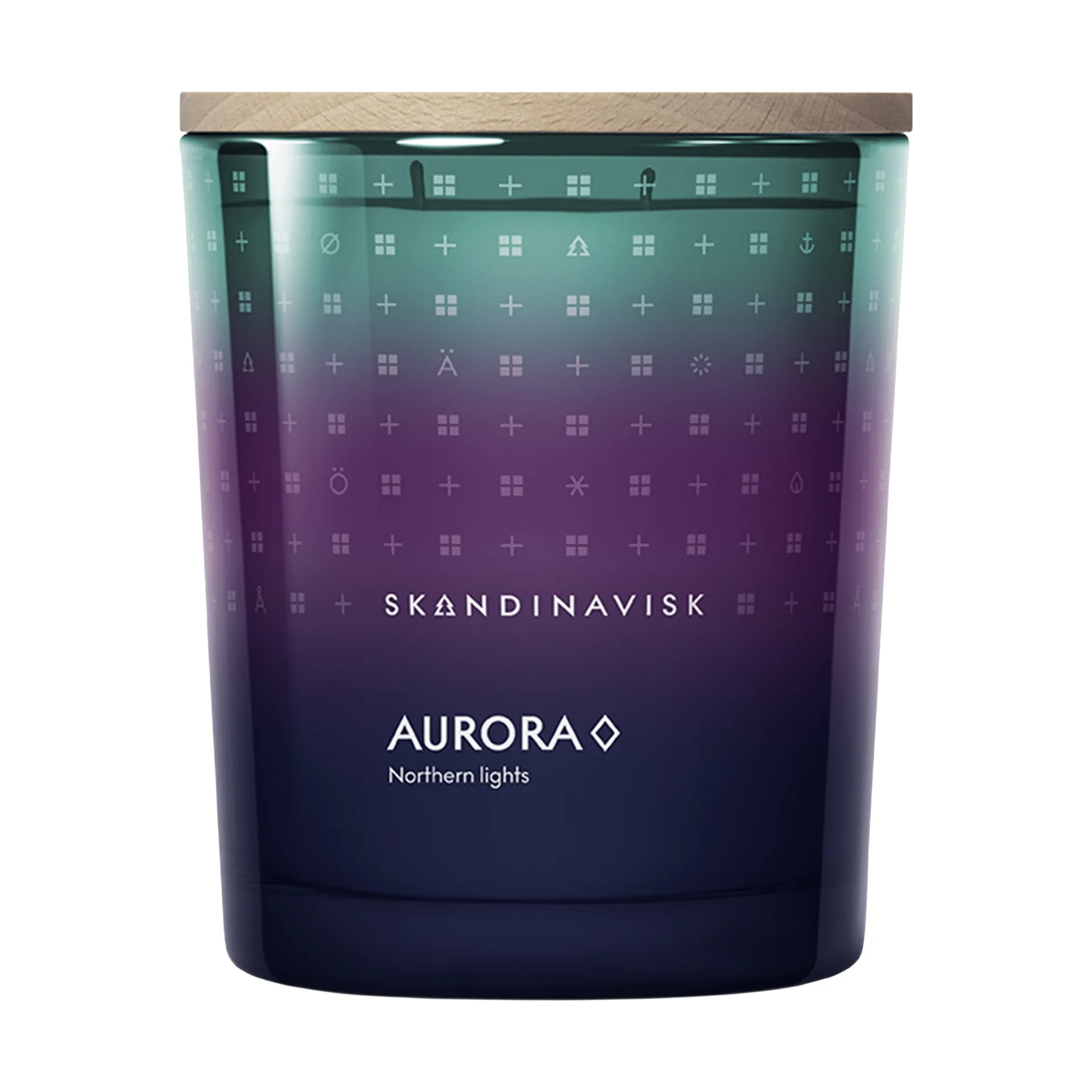 Aurora candela profumata, 350 g, 2 stoppini Skandinavisk