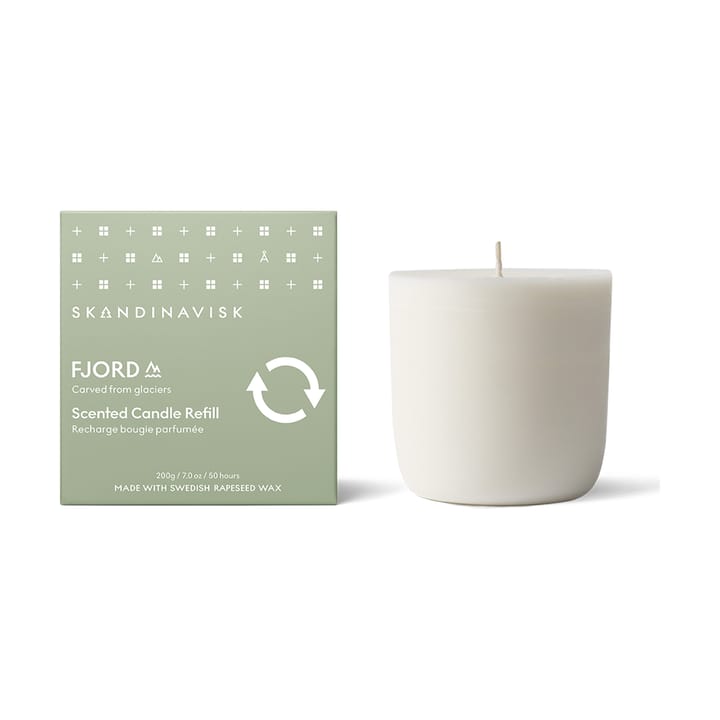 Candela profumata Refill Fjord, 200 g Skandinavisk