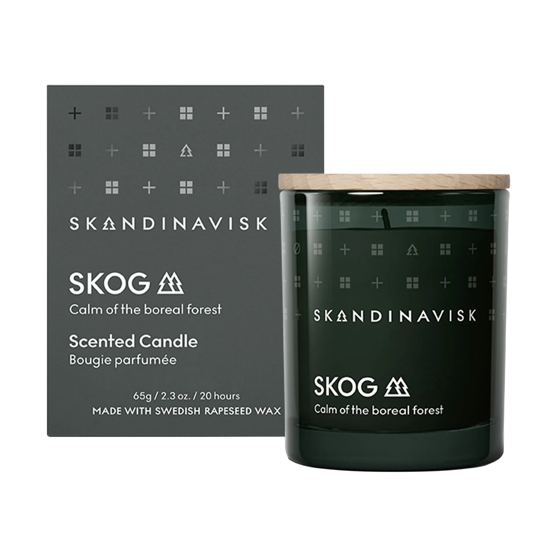 Candela profumata Skog con coperchio, 65 g Skandinavisk