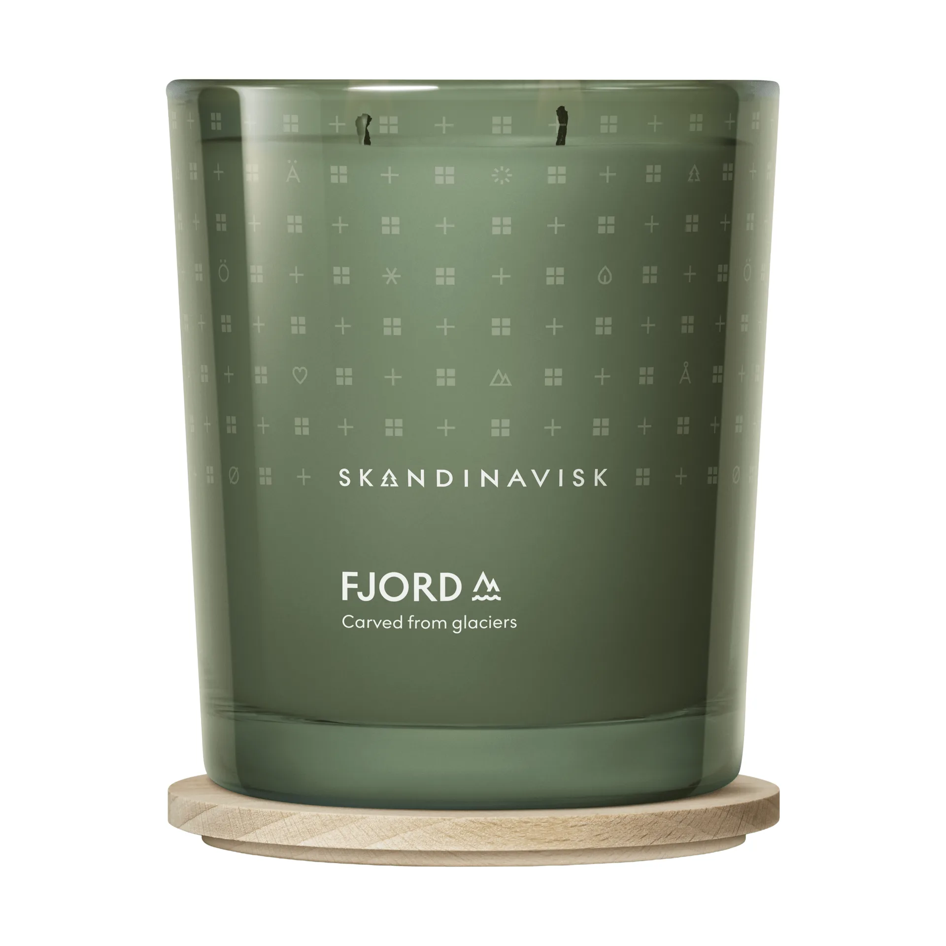 Fjord candela profumata, 350 g, 2 stoppini Skandinavisk