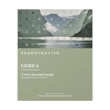 Fjord candela profumata - 350 g, 2 stoppini - Skandinavisk