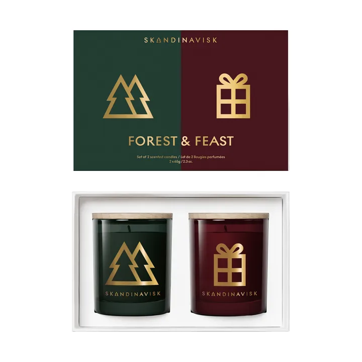 Forest & Feast set regalo candele profumate 2 pezzi - 65 g - Skandinavisk