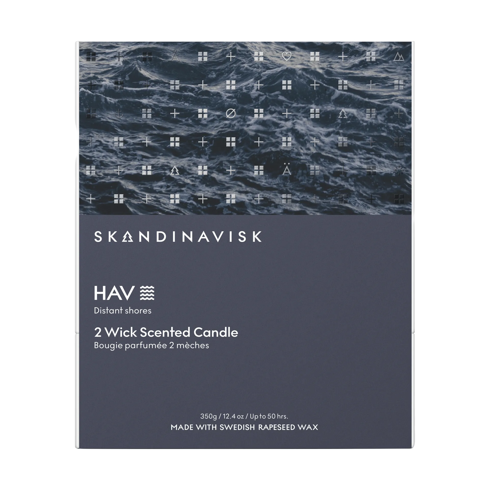 Hav candela profumata, 350 g, 2 stoppini Skandinavisk