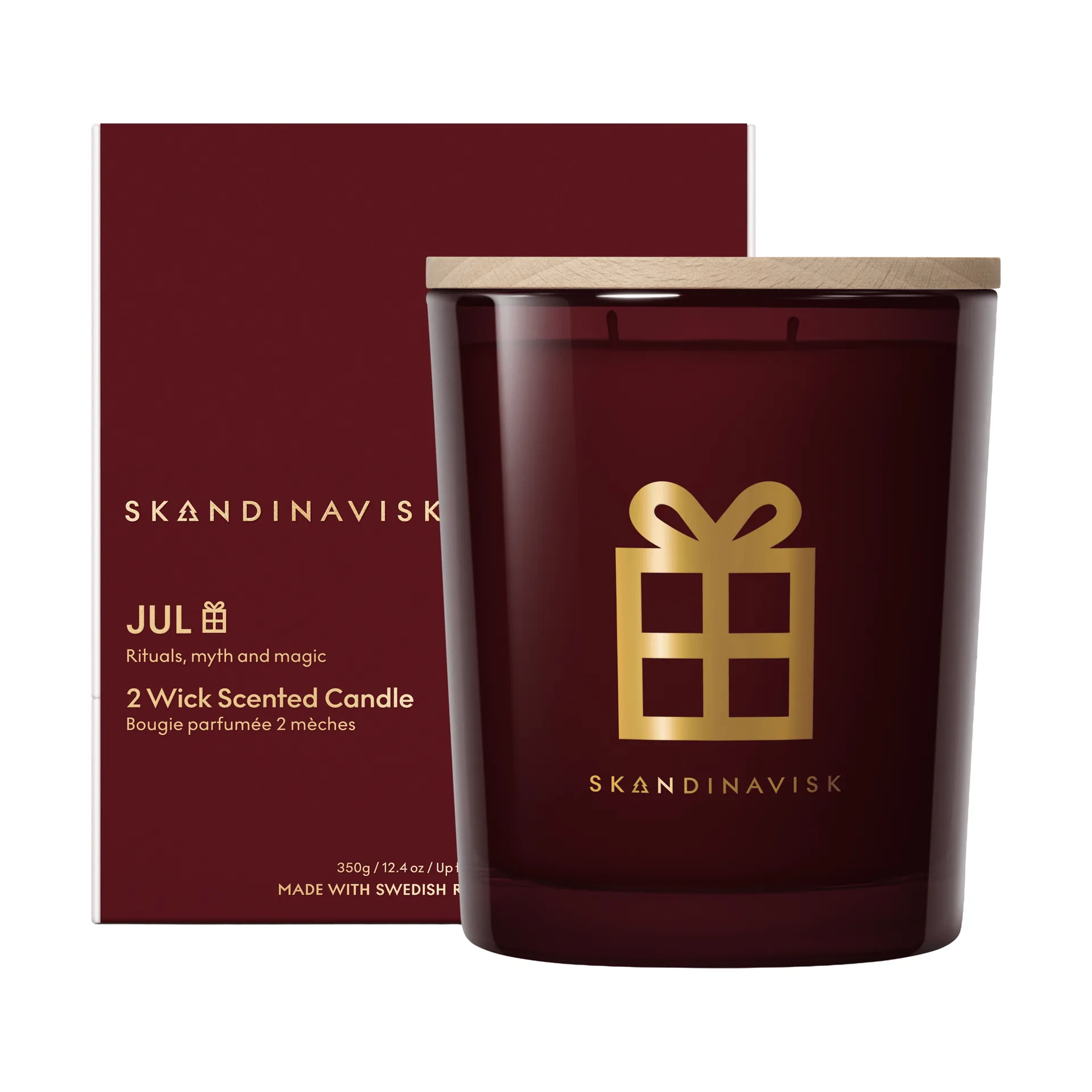 Jul Gold Symbol candela profumata, 350 g, 2 stoppini Skandinavisk