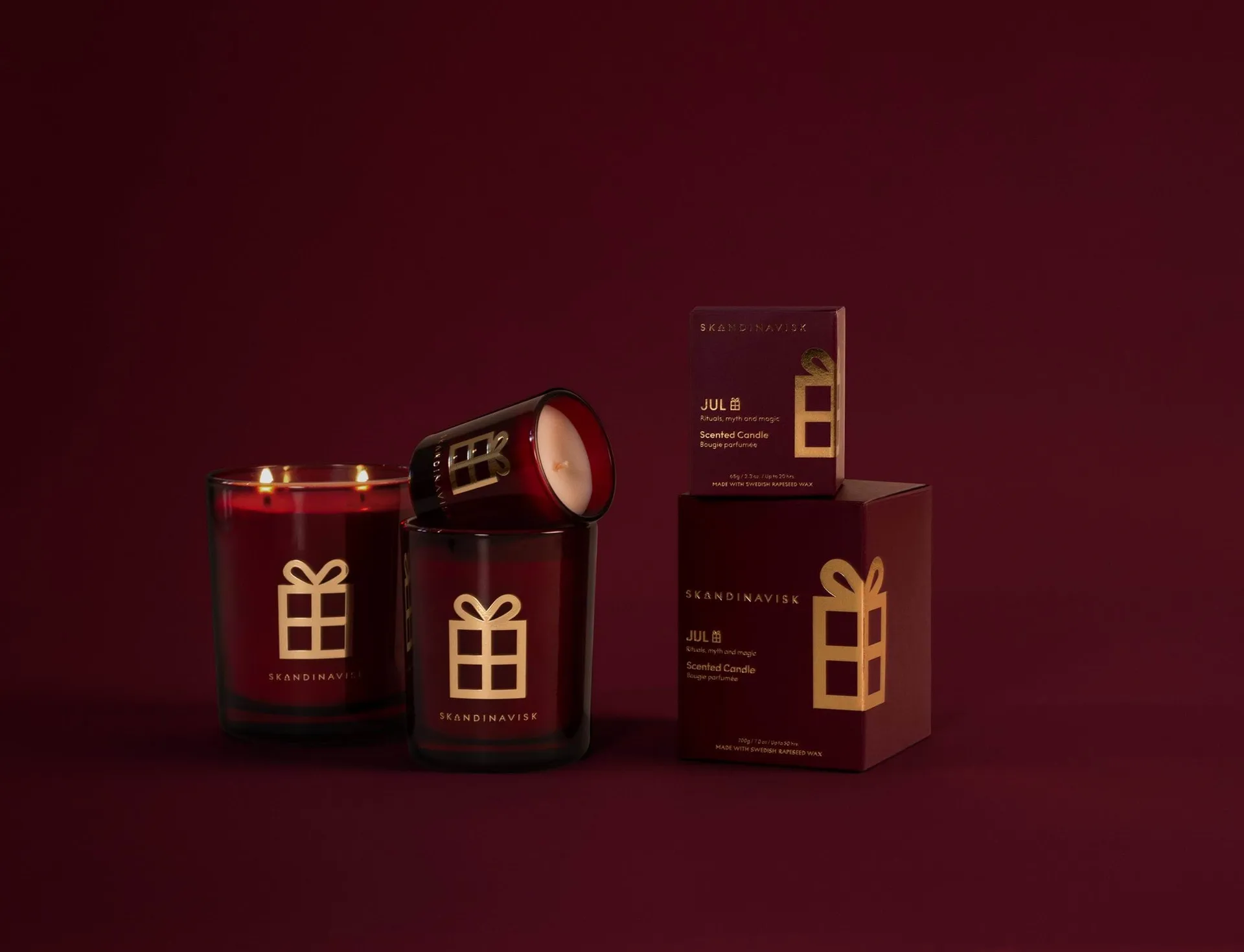Jul Gold Symbol candela profumata, 350 g, 2 stoppini Skandinavisk