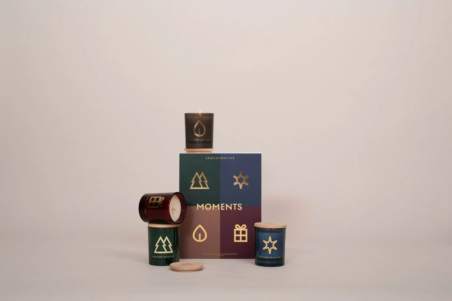 Moments set regalo candele profumate 4 pezzi, 65 g Skandinavisk