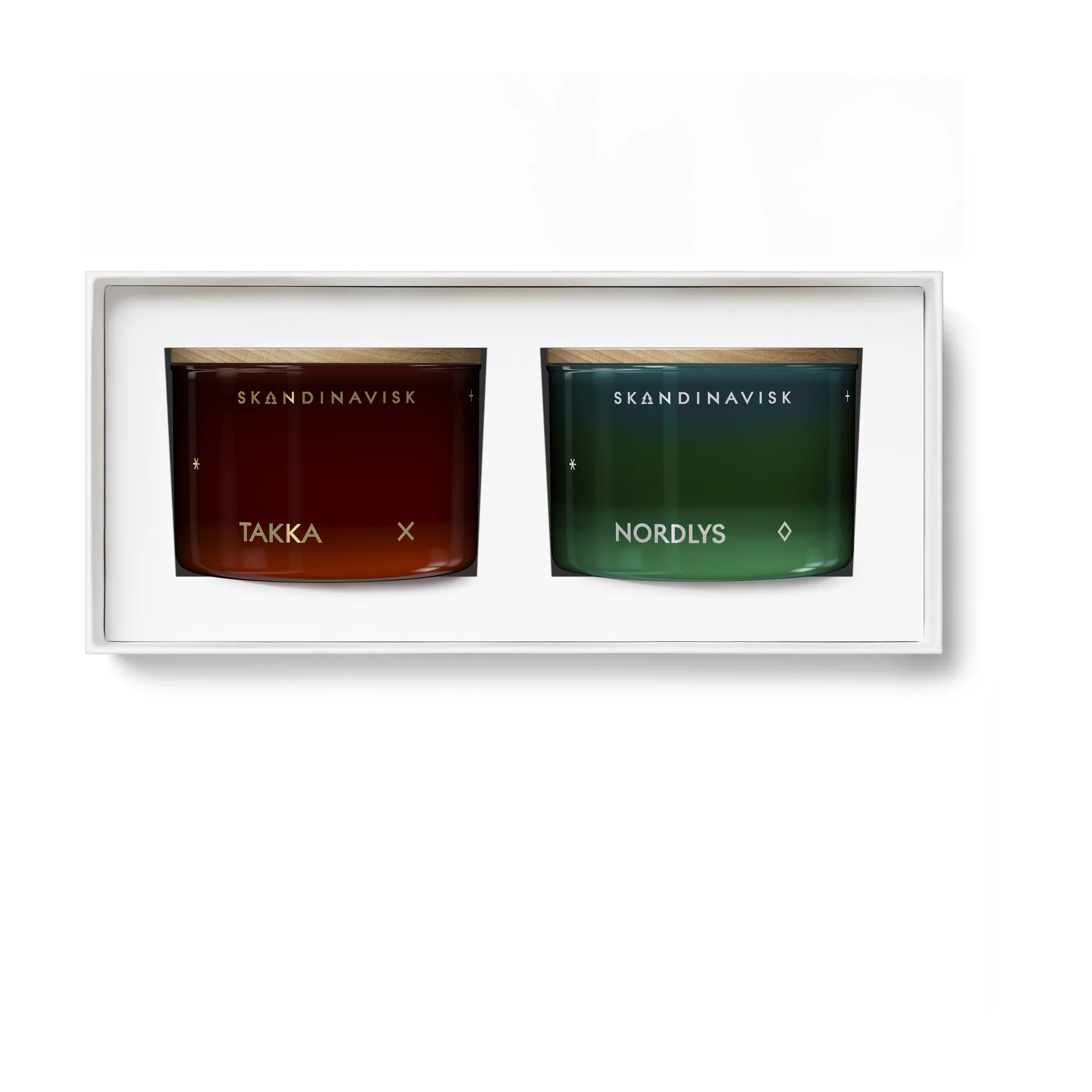 Set regalo di candele Fire & Light, 2 pezzi, 2x90 g Skandinavisk