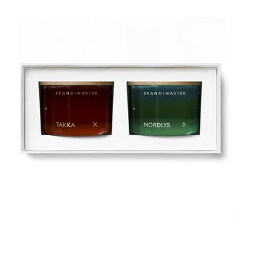 Set regalo di candele Fire & Light, 2 pezzi - 2x90 g - Skandinavisk