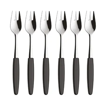 Forchetta da dessert Skaugum confezione da 6 Urban Black - Skaugum of Norway
