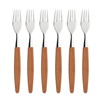 Forchetta Skaugum confezione da 6 Ecco teak - Skaugum of Norway