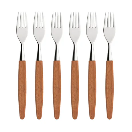 Forchetta Skaugum confezione da 6 Ecco teak - Skaugum of Norway
