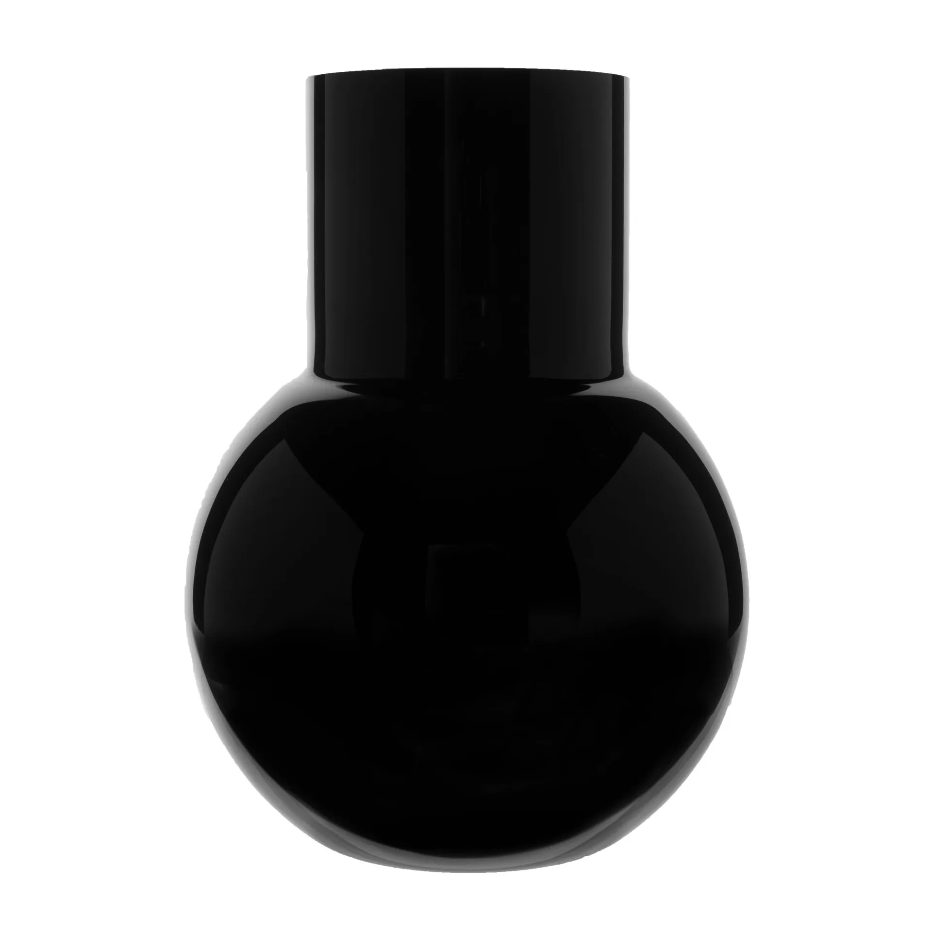 Vaso Pallo, Nero 20 cm Skrufs Glasbruk