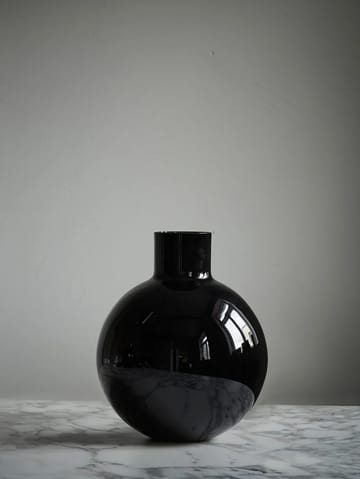 Vaso Pallo - Nero 31 cm - Skrufs Glasbruk